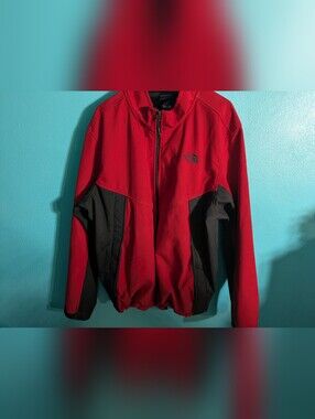 The North Face Jacket Mens Medium Apex Chromium Thermal Softshell Coat Red TNF